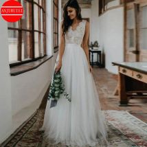 Sexy V-Ausschnitt Brautkleid Boho Vestido De Noiva 2020 Robe Mariage Trouwjurk Sukienka Na Wesele Hochzeitskleid Brautkleid Gelinli