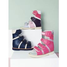 Children Shoes Boys Toddler Orthopedic Leather Sandals Fashion Summer High-Top Kids Breathable Blue Corrective Clubfoot Booties