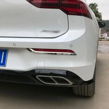 Für Volkswagen VW Golf 8 MK8 R 2021 2022 Chrom Hinten Reflektor Nebel Licht Lampe Abdeckung Aufkleber Dekoration Trim Zubehör