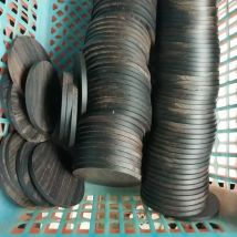 5 stücke lot Afrikanische Ebenholz runde scheiben holz stapel griff teile holz handwerk