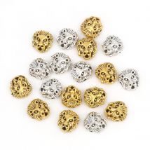 10 stücke 11mm * 12mm Antik Gold Farbe Silber Farbe Leone Lion Kopf Spacer Bead Charms Diy Perlen armbänder Schmuck Handgemachte Machen