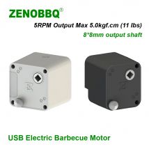 ZENOBBQ BBQ motor USB Elektrische Grill Motor Grill Rotisserie Rotator Outdoor spieß zubehör DC 5V batterie mit 5 RPM ausgang