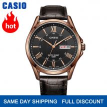 Casio uhr herren top marke luxus set quarz uhr 100 mt Wasserdicht Rose gold herrenuhr Sport military