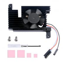 Raspberry Pi 4, einstellbare Geschwindigkeit, Lüfterpanzer, Lite-Kühlkörper, automatische Abschaltung, CNC-Extremekühler, PWM-Kühlkörper für RPI 4, Modell B