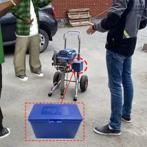 HYVST przenośne narzędzie Box na bezpowietrzny rozpylacz do farby maszyna do malowania niebieski czarny kolor wielofunkcyjny schowek