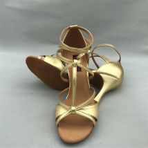 Latin Dance Schuhe Für frauen Salsa schuhe practice schuhe bequeme schuhe MS6232GP Hohe Ferse Niedrigen Ferse verfügbar Gold PU