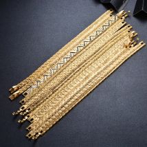 Wando 0,7 CM breit und 19,5 lange Gold Farbe Armband für Mann Frauen Luxus armband Schmuck Hochzeit Schmuck Armreifen Party geschenk