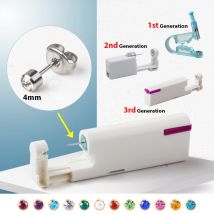 1PC Einweg Sterile Ohr Piercing Pistole CZ Kristall Birthstone Stud Ohrring Knorpel Tragus Helix Piercings für Frauen Männer Kinder