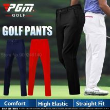 PGM-pantalones de Golf de alta elasticidad para hombre, pantalón largo de tenis de Golf, informal, ajustado, suave, deportivo, XXS-XXXL, primavera y otoño