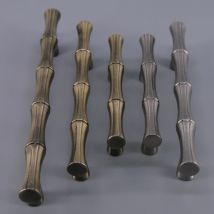 1x Bambus form Schublade Griff Retro Schrank Schrank Knob Tür Griffe Vintage schrank Schublade Griffe und Zieht 64mm 96mm 128mm