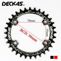DECKAS 96BCD 40T 42T 44T 46T 48T 50T Asymmetric Round Bike Chainring MTB Crown Bicycle Crankset Fit M6000 M7000 M4100 M5100
