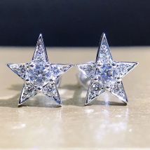 Huitan einfache stilvolle Stern Ohrringe für Mädchen Mode vielseitige Frauen Accessoires Hochzeits feier Dail Wear Statement Schmuck Geschenk