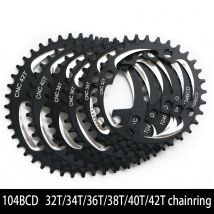 104BCD Fahrrad Kurbel Kettenblatt Runde 30T 32T 34T 36T 38T 40T 42T Zahn Platte Schmale Breite Kettenblatt 104 BCD MTB Fahrrad Kettenblatt
