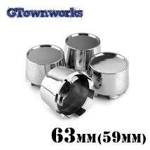 GTownworks 4 Stück 63 mm Außendurchmesser 59 mm Innendurchmesser Radnabenkappe für # C803001 American Racing Pro Series/ Weld Racing Anglia Felgen-Mittelkappen ABS