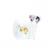 Anime Game Honkai Impact 3 COSPLAY Flower Chao Moon Night Theme Hot Stamping Glass With Stirring Rod Kiana Mei Shape