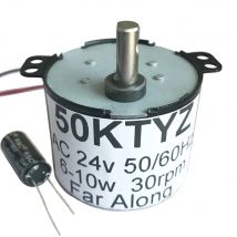 50KTYZ 24V 220V AC Micro Permanent Magnet Electric Synchronous Motor 220V 24V Slow Speed 1 To 120RPM Forward Reverse CW/CCW