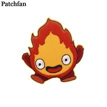 Patchfan cartoon Eisen auf patches kleidung embroideried Patchwork zubehör custom abzeichen großhandel A2276