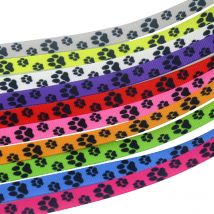 DHK 3/8'' 5yards Dog Paw printed grosgrain ribbon Accessory hairbow headwear DIY decoration 9mm C1926