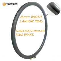 700C Rennrad Carbon Fibre Felgen V Bremse Tubeless Rohr 25mm Breite 30 35 40 45 55 60mm tiefe Super