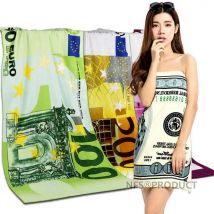 Mikrofaser Strand Handtuch 70x140cm 100 500 Euro 100 Dollar USA UK Flagge Druck Schnell Trocken Saugfähigen Reise sport Schwimmen Pool Bad Handtücher