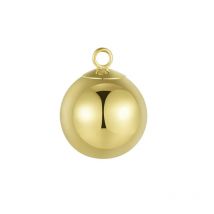 Genunie Necklace Bracelet Anklect Earring 18k Gold Bead Charm Pendant Fine Jewelry Making DIY Acessories 2.5-10mm Optional