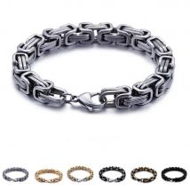 4/5/6/8 mm königliches Kettenarmband für Männer, Edelstahl, Punk-Rock-Charm, Schmuck, 2021, Geschenk