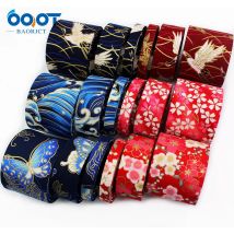 Doppelseitiges japanisches Plaid-Gurtband aus Stoff, 5 Yards, Schleifenkappe, DIY-Kleidungszubehör, Party-Geschenkverpackung, L- 201126 -1386