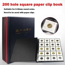 PCCB-álbum de monedas de alta calidad, 200 piezas/monedas para portamonedas de cartón, libro profesional de colección de monedas, colección de Bitcoin