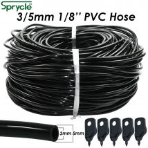 SPRYCLE 10-120M 3/5mm PVC Schlauch Micro Drip Bewässerung System w/ Puncher 1/8'' Garten schläuche Rohr Pfeil Tropf Pflanzen Gewächshaus