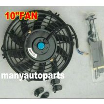 7 9 10 12 14 16 Zoll Universal 12 V 80 W schlanke umkehrbare schwarze Klinge elektrische Kühlung Kühler Auto Lüfter Montagesatz