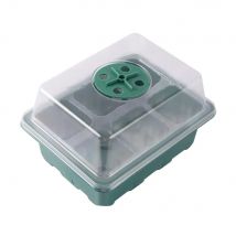 Atmungsaktive Keimbox mit 6 Zellen, Mini-Gewächshaus-Pflanzgefäß für Kinderzimmer, Gemüse, Blumen, saftige Anbau, Topf, LED-Wachstumslicht