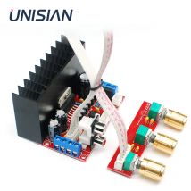 Unisian tda7377 Verstärker platine 2,1 Kanäle Audio-Leistungs verstärker mit Bass-Höhen-Lautstärke regler DIY-Kit-Platine