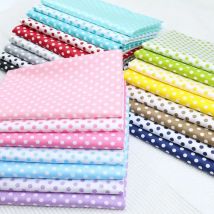 Mitesser bedruckter Stoff aus 100 % Baumwolle mit Punkten, DIY-Patchwork, Stepptuch, Bettwäsche, Decke, Bettlaken, Kissendekoration, dicke Steppdecke, Tilda