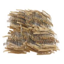 1000pcs/lot 100Values x 10Pcs 5% 1/2W 1ohm -10Mohm Carbon Film Resistor Assortment Kit Electronic Component