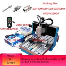 Fresatrice CNC a 4 Assi 6040 con Guida Lineare 2.2KW per Incisione Metallo, Router CNC Mach3 1500W, Macchina per Incisione e Fresatura 3040 con Volantino Opzionale