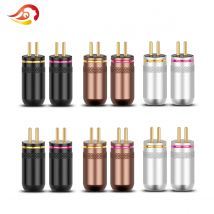QYFANG 0.78mm Earphone Pin Gold Plated Copper Audio Plug Wire Connector Metal Adapter For JH16PRO JH11 W4R HiFi Series Headphone