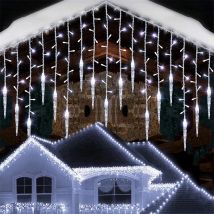 5-28M LED Tenda Ghiacciolo Luci della stringa Ghirlanda di Natale Cascata Caduta 0.5-0.7m Giardino Strada Luce decorativa per esterni