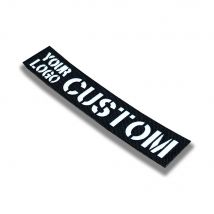 Reflective Material Custom Laser Cutting Your Logo Patch, Name Tapes, White Letters, Morale Tactics, Military Airsoft