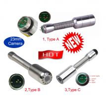 23 mm Rohrabfluss-Kanalinspektionskamerakopf-Ersatz mit 12 LED-Leuchten mit Ersatzteilen Typ Stil A