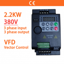 2,2 kW 380 V 3-Phasen-Eingang und Ausgang 3 PS VFD-Umrichter mit variabler Frequenz,