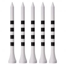 100 teile/beutel Bambus Golf Tees Weiß Rot Gelb Mit Schwarz Streifen Mark Skala 70mm 83mm Golf Zubehör 2 größe Neue Bunte