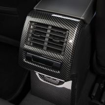 1Pcs Zubehör Carbon faser Stil Auto Hinten Sitz Klimaanlage Vent Abdeckung Trim Anti-Kick Panel Für Golf 8 MK8 R 2020