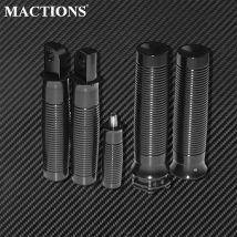 Motorrad 1'' Handgriffe Fußstütze Fußrasten Shifter Peg Schwarz Für Harley Dyna Street Bob Touring Softail Sportster XL 883 1200