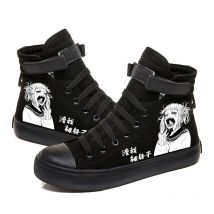 Männer Casual Schuhe Freunde TV Show Neue High Top Schuh für Schwarz Student Atmungs Leinwand Sneaker Hip Hop Weiche Schuhe