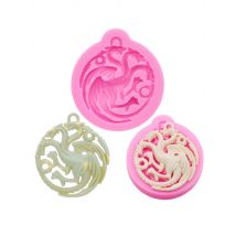 Gadgets Three headed dragon keychain silicone mold Making Soap adorable kawaii Polymer clay ​Resin Silicone Mold