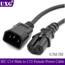 250V 15A IEC 60320 C14 320 C14 Männlichen zu C15 Weibliche Power Verlängerung Kabel für Wasserkocher Stecker 100cm 3FT 0,5 m 1,5 m 3m 5m