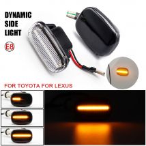 2Pcs Dynamic Blinker LED Turn Signal Lights Side Marker Indicator Lamp Car Bulb For Toyota Corolla Camry Avensis Celica RAV4