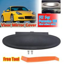 Visiera parasole Specchio cosmetico Copertura Nero Parti di ricambio adatte per Porsche 996 997 911 Carrera 986 Boxster 987 Cayman Accessori auto