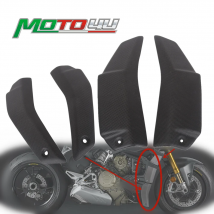 Für Ducati Streetfighter V4/ V4S 100% Carbon Faser 4PCS Front Rahmen Abdeckungen Guards Seite