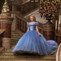 2020 Cinderella V Neck Cap Sleeve Perlen Puffy Prinzessin Bodenlangen Quinceanera abend abendkleid